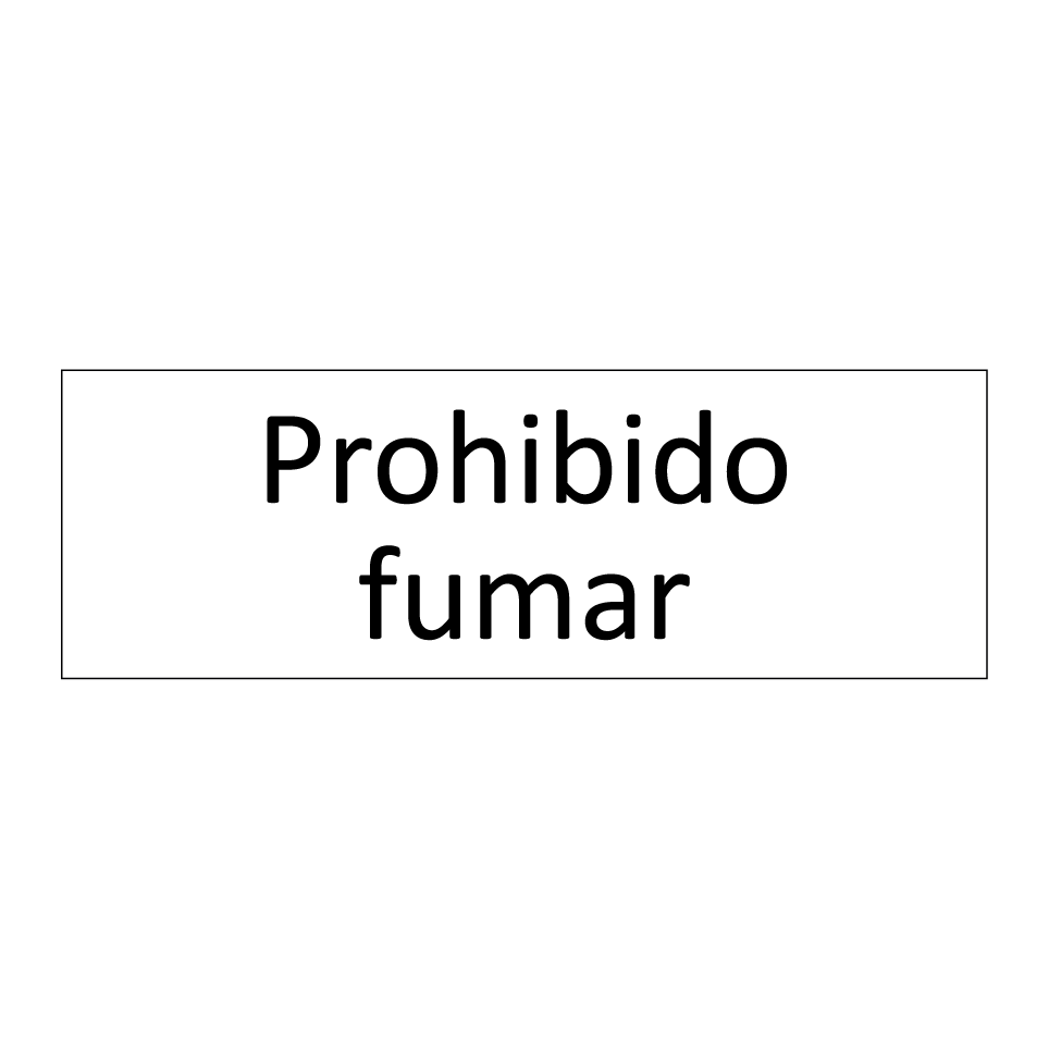 Prohibido fumar
