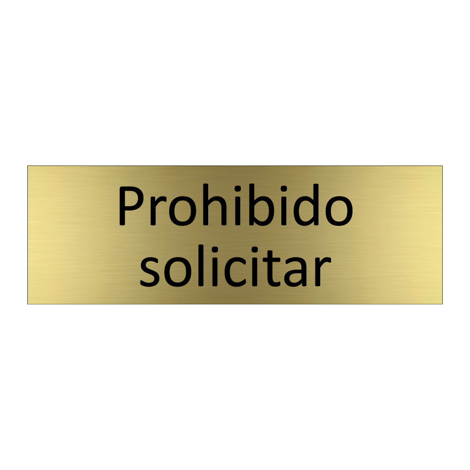 Prohibido solicitar
