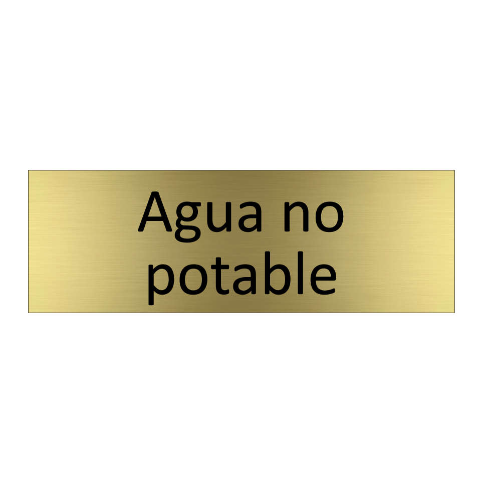 Agua no potable