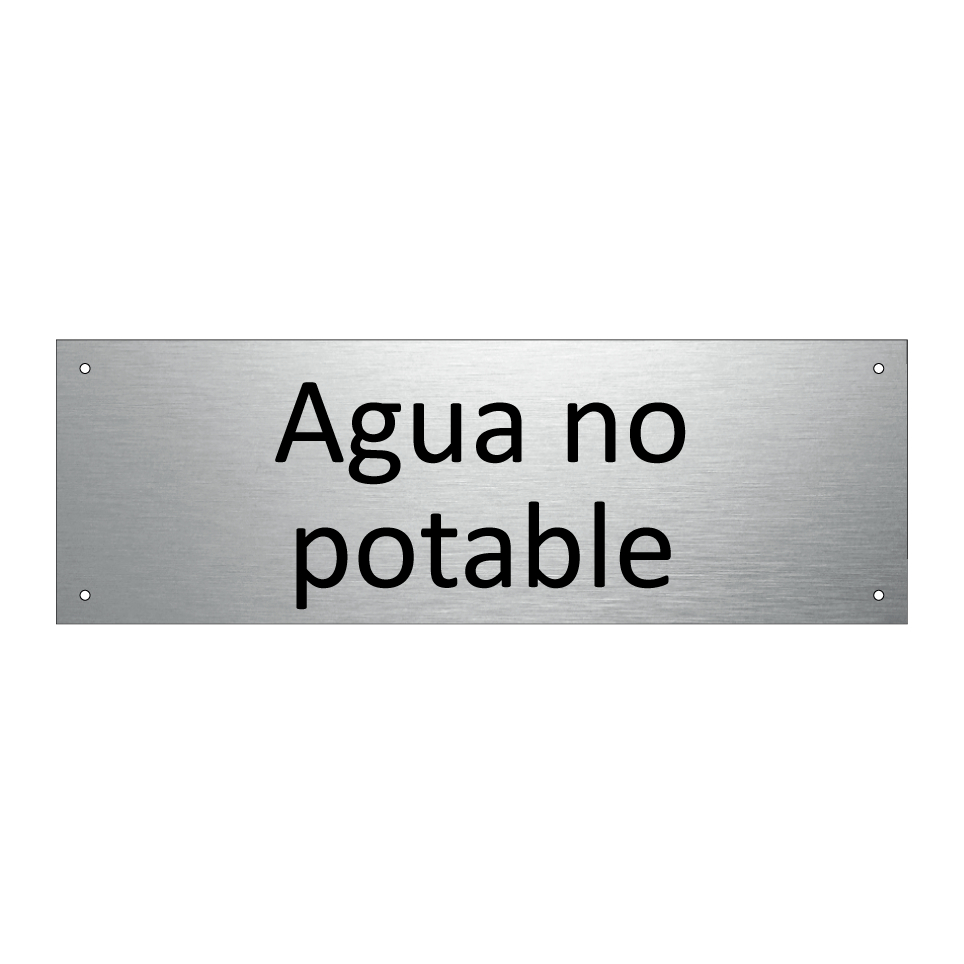 Agua no potable