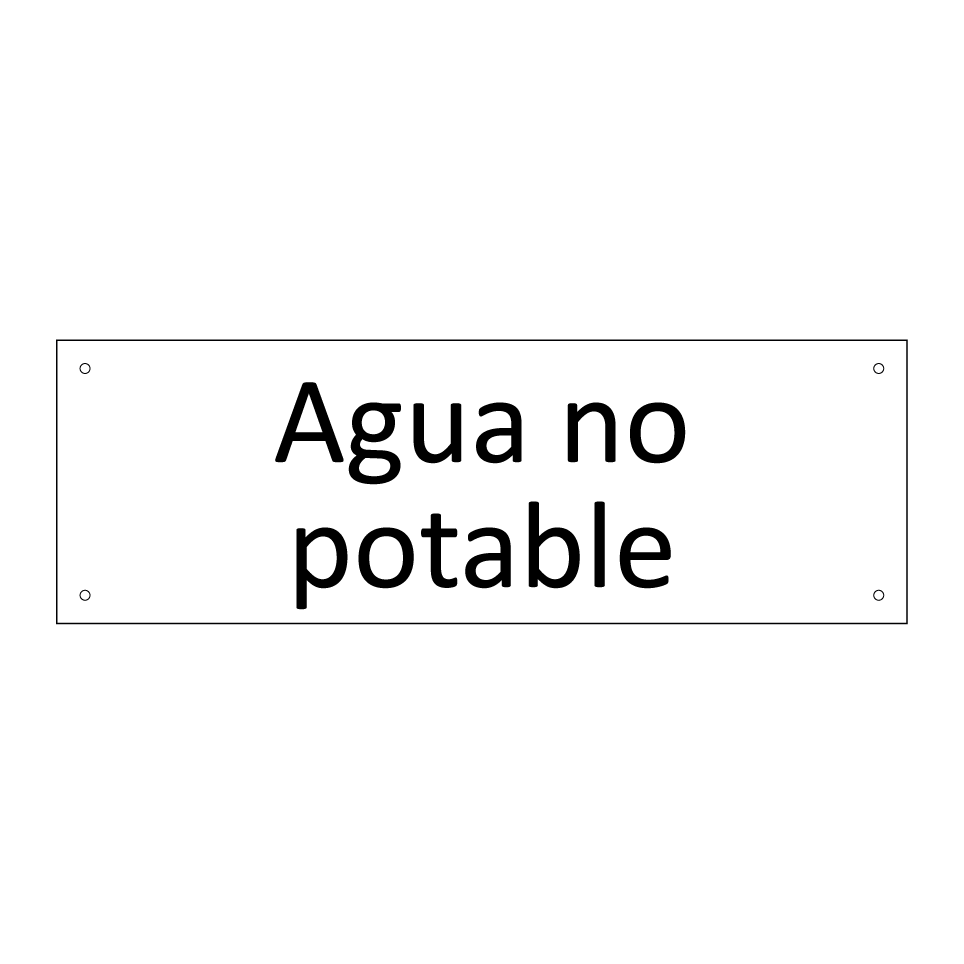 Agua no potable