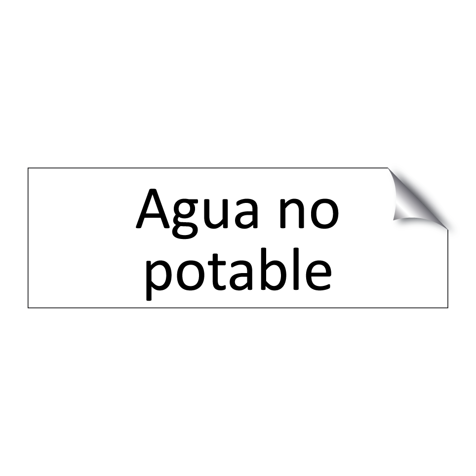 Agua no potable