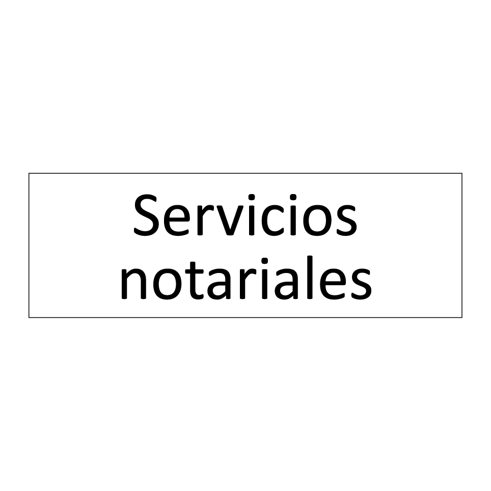 Servicios notariales