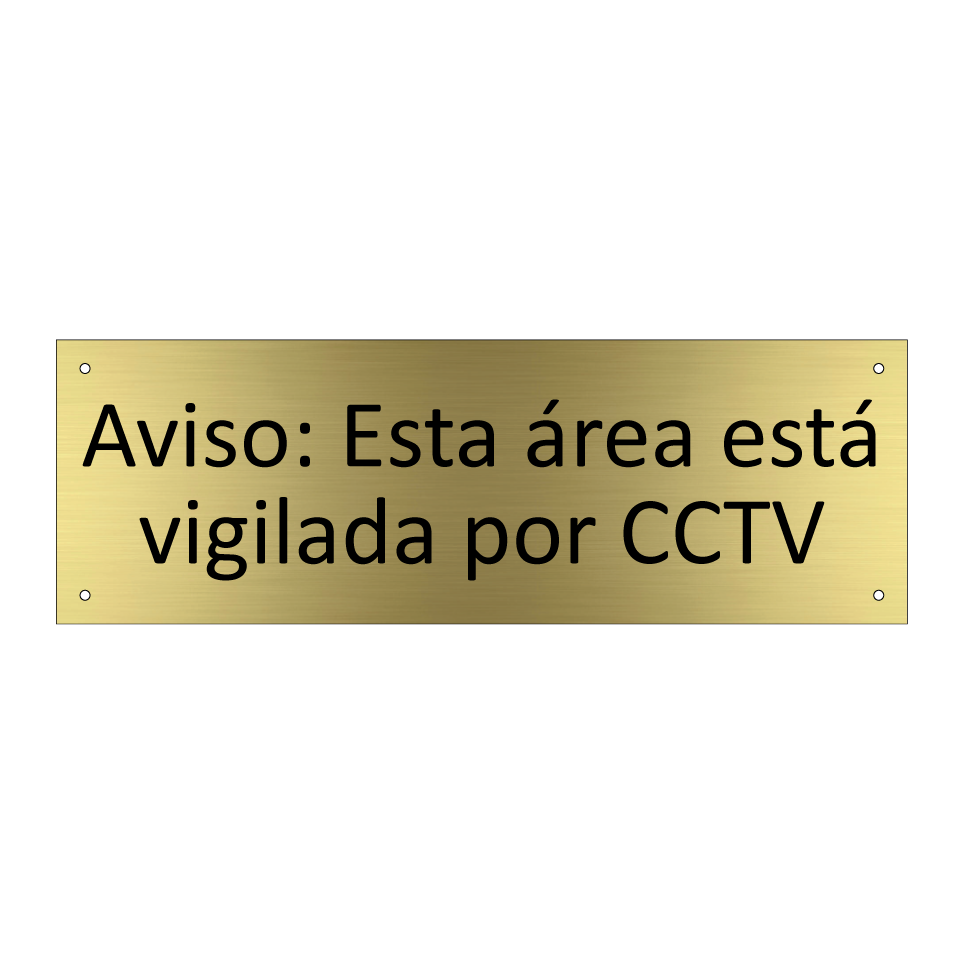 Aviso: Esta área está vigilada por CCTV