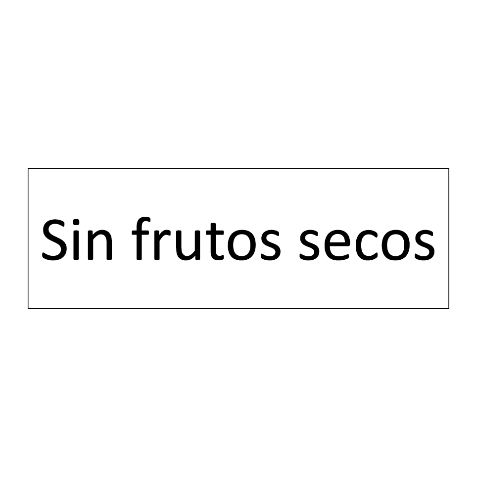 Sin frutos secos