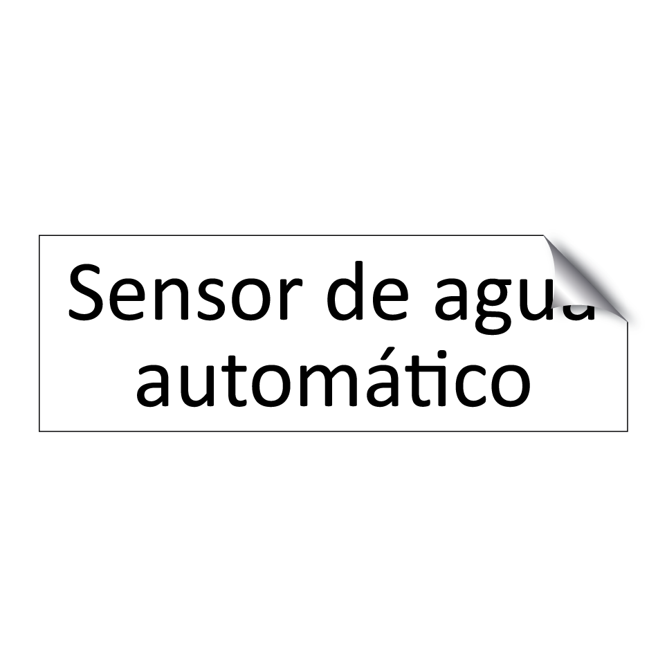 Sensor de agua automático