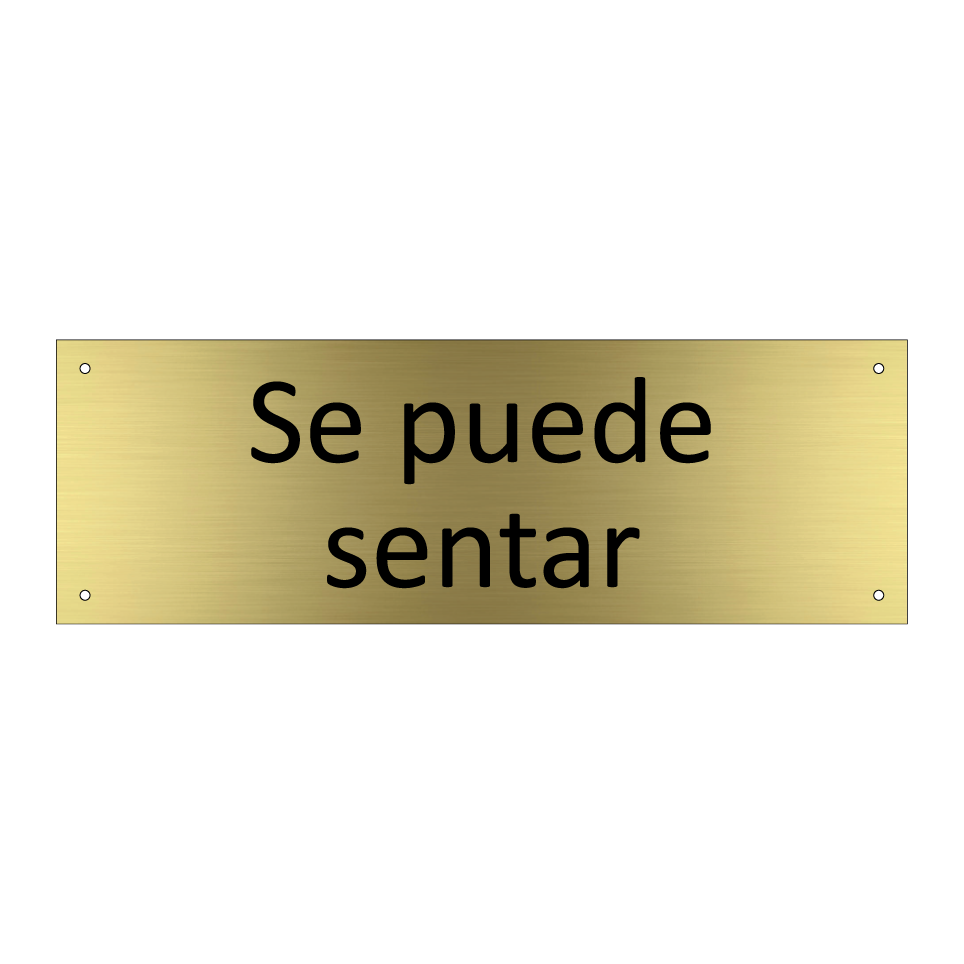 Se puede sentar