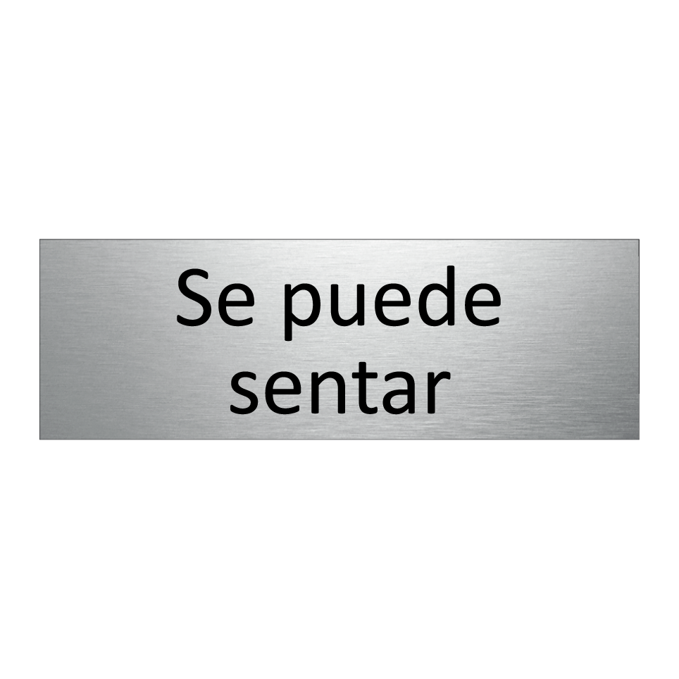 Se puede sentar
