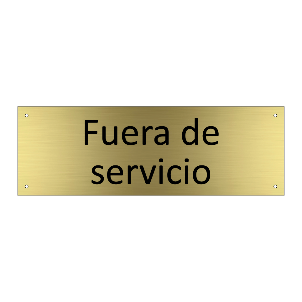 Fuera de servicio