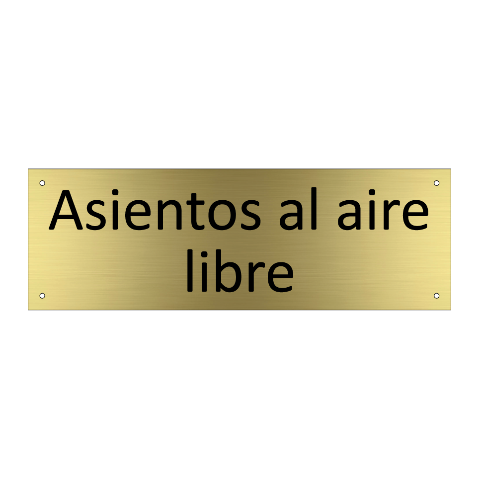 Asientos al aire libre