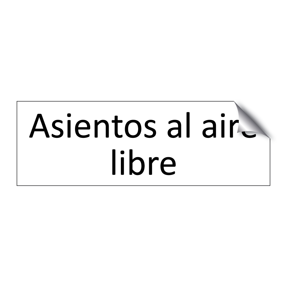 Asientos al aire libre