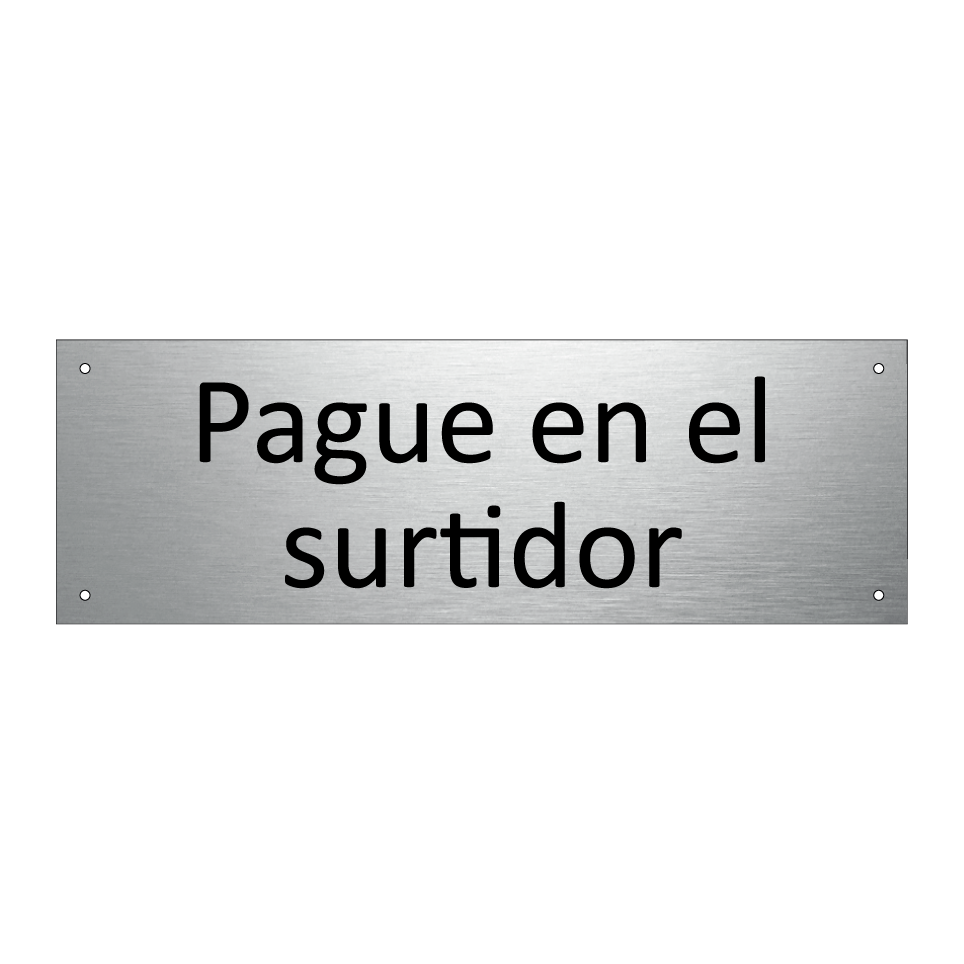Pague en el surtidor