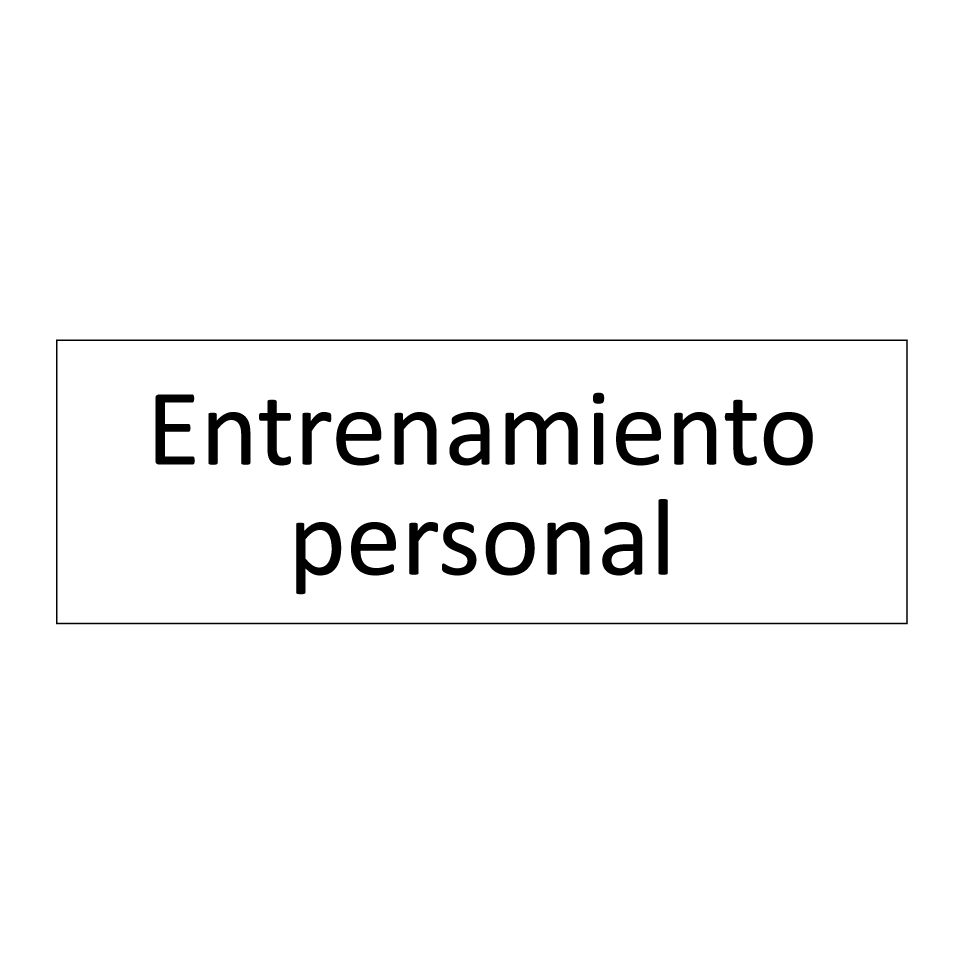 Entrenamiento personal