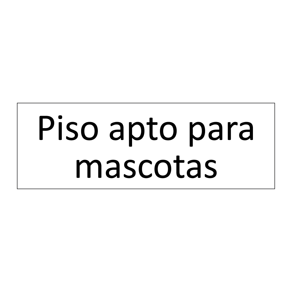 Piso apto para mascotas