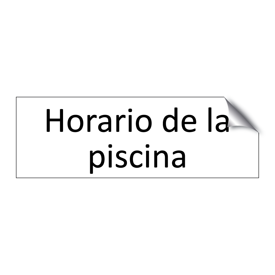Horario de la piscina