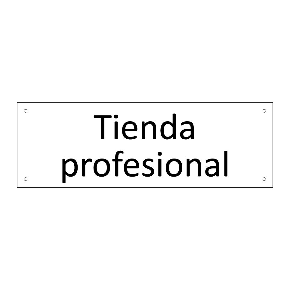 Tienda profesional