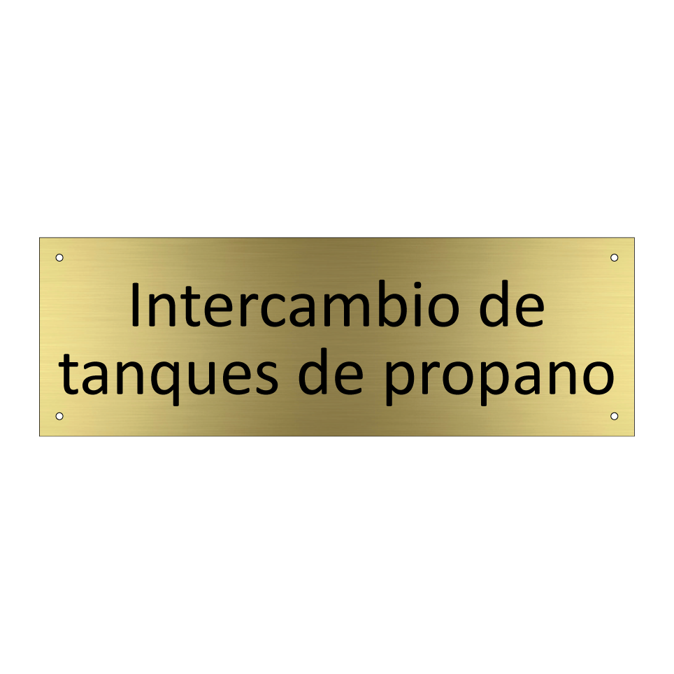 Intercambio de tanques de propano