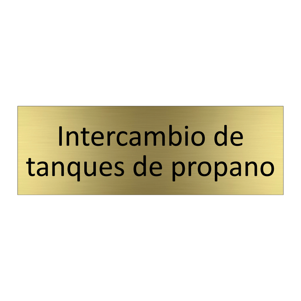 Intercambio de tanques de propano