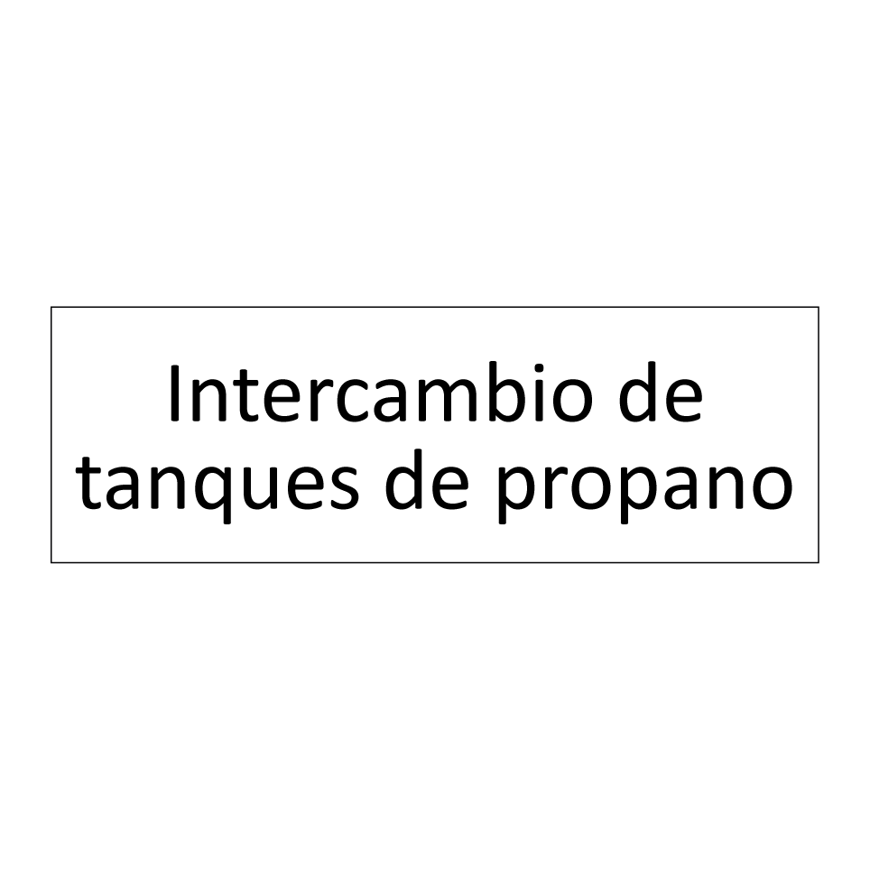 Intercambio de tanques de propano