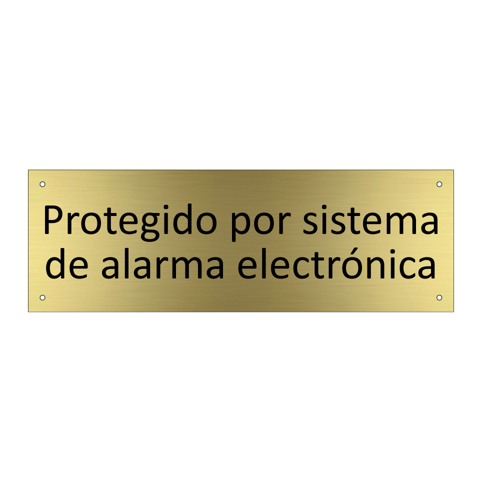 Protegido por sistema de alarma electrónica