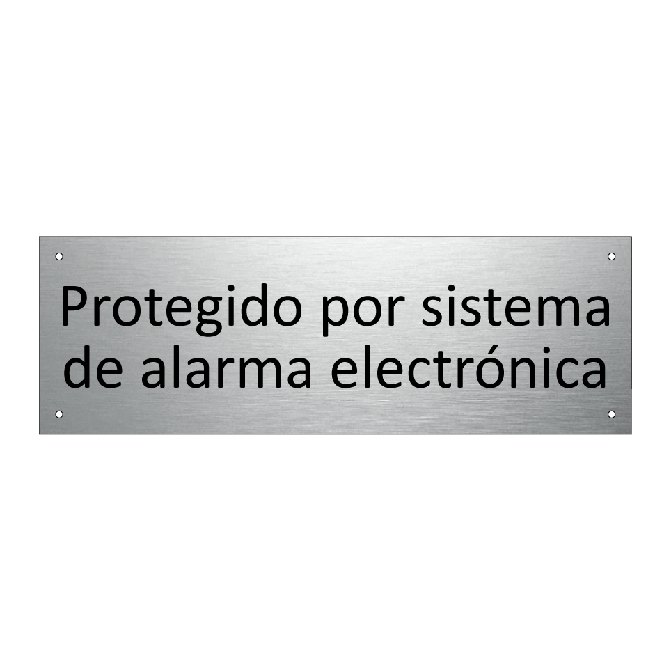 Protegido por sistema de alarma electrónica