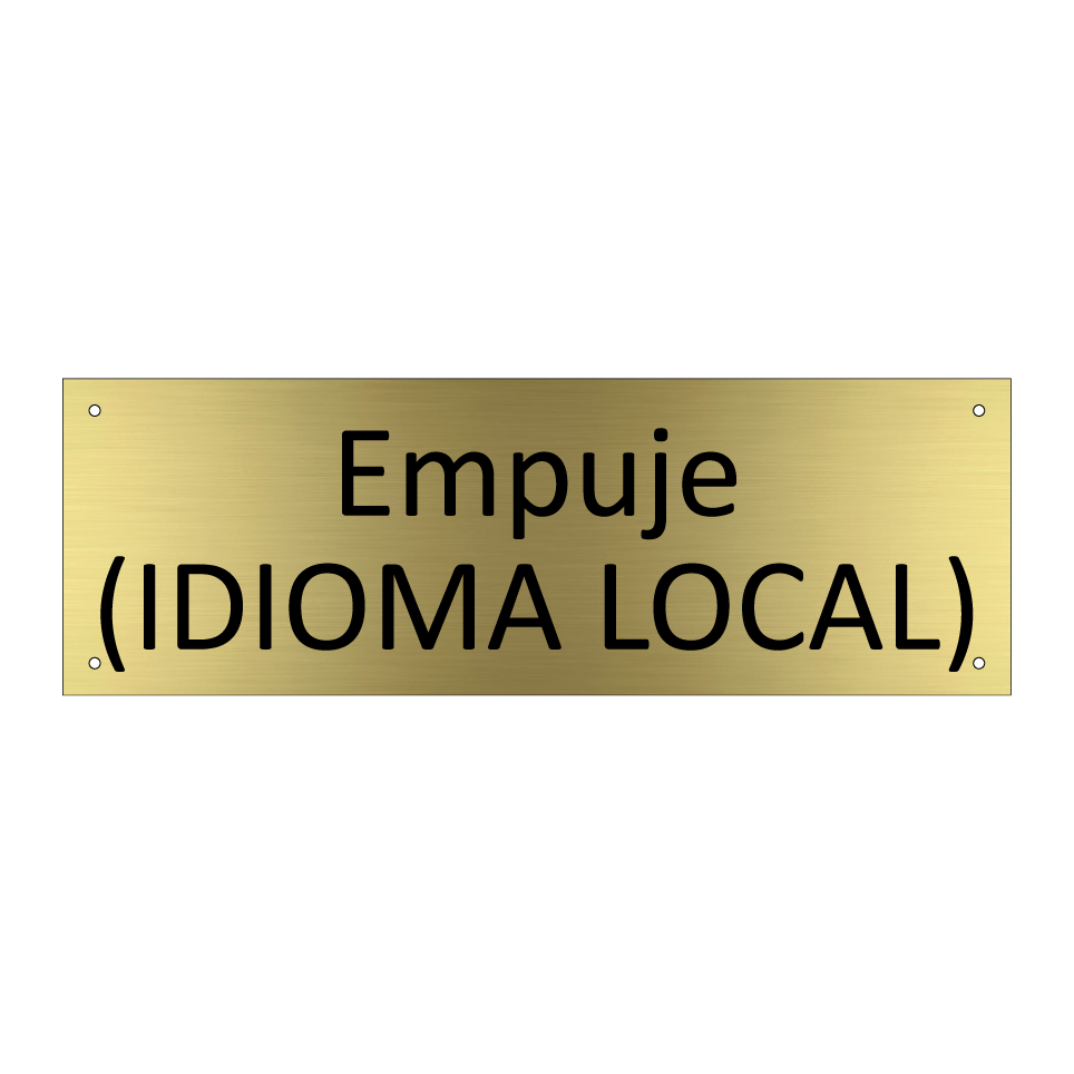 Empuje (IDIOMA LOCAL)