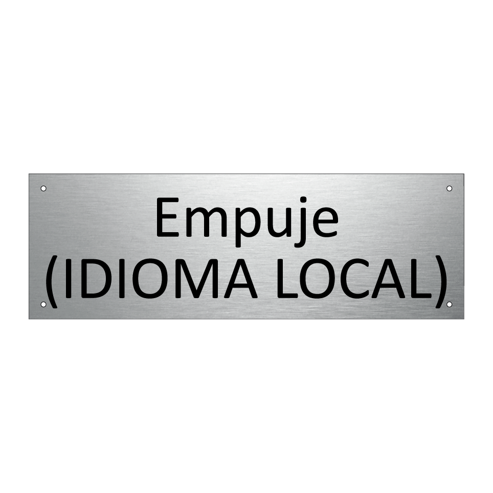 Empuje (IDIOMA LOCAL)