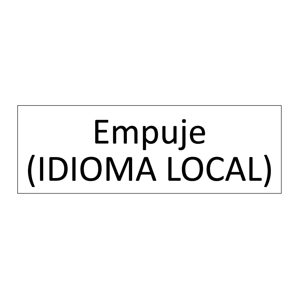 Empuje (IDIOMA LOCAL)