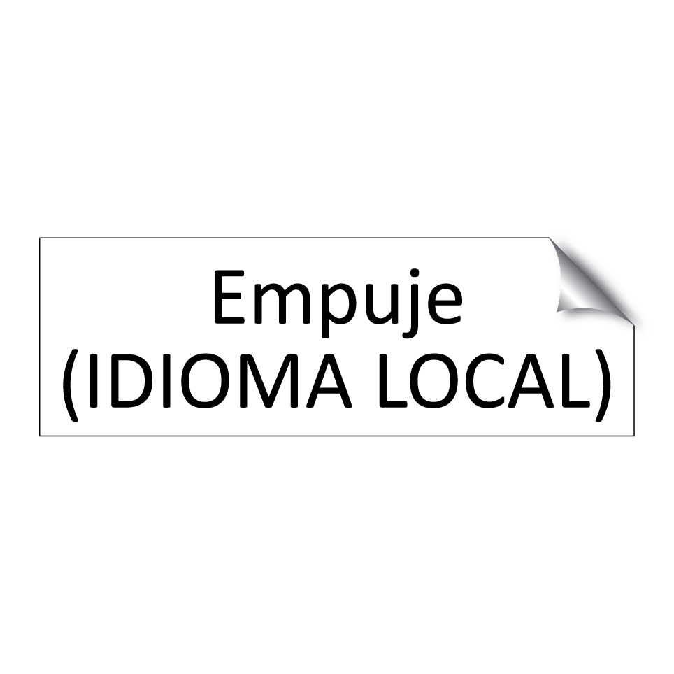 Empuje (IDIOMA LOCAL)