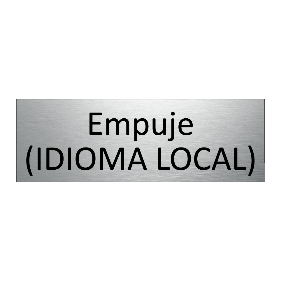 Empuje (IDIOMA LOCAL)