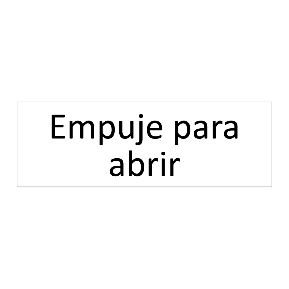Empuje para abrir