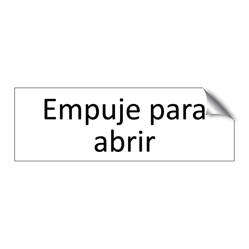 Empuje para abrir
