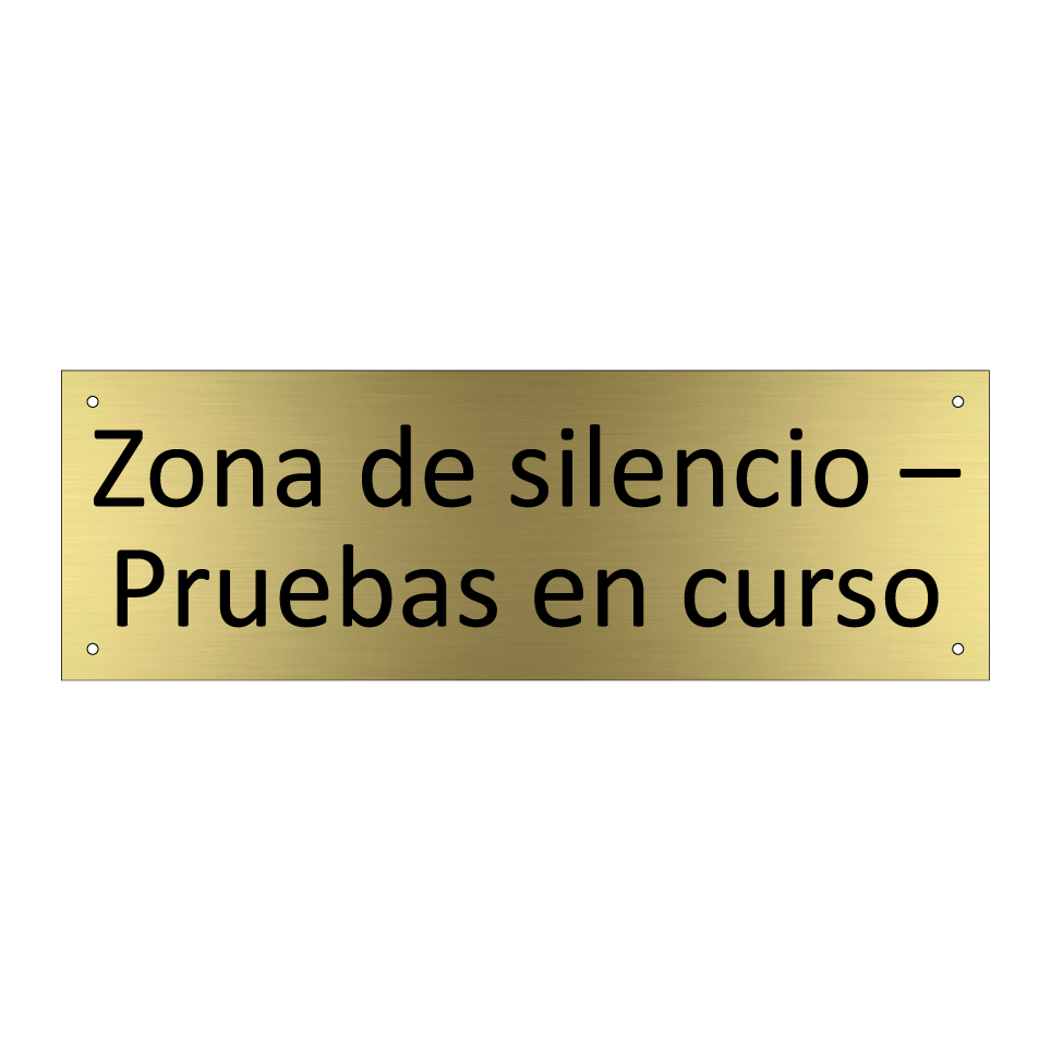 Zona de silencio – Pruebas en curso