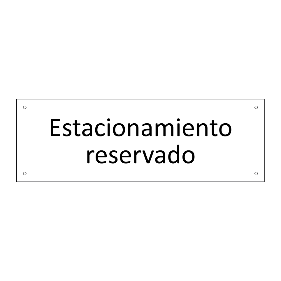 Estacionamiento reservado