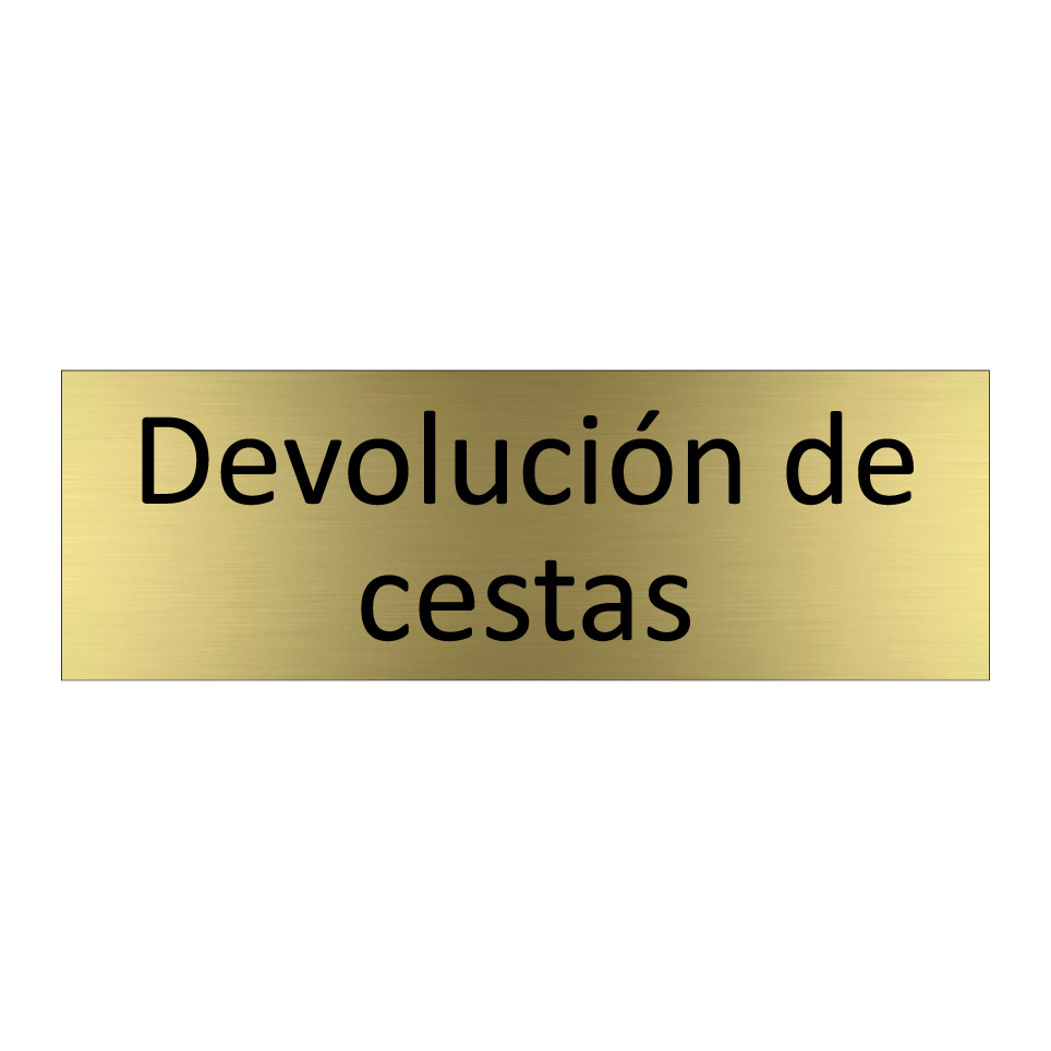 Devolución de cestas