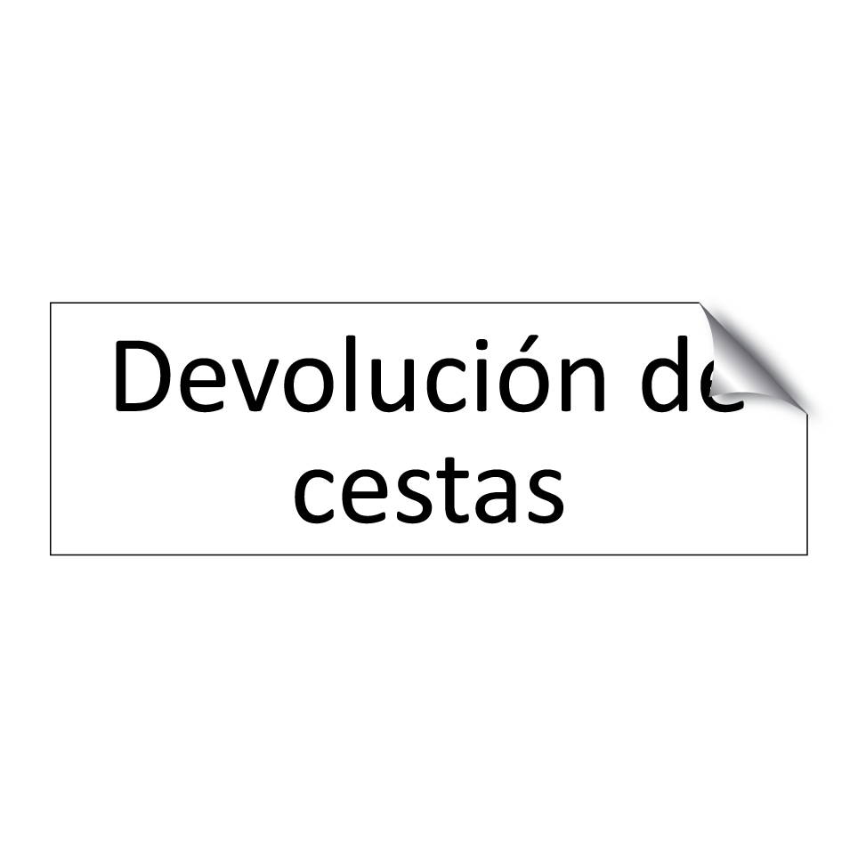 Devolución de cestas