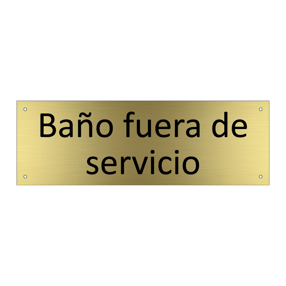 Baño fuera de servicio