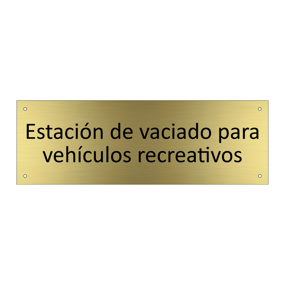 Estación de vaciado para vehículos recreativos