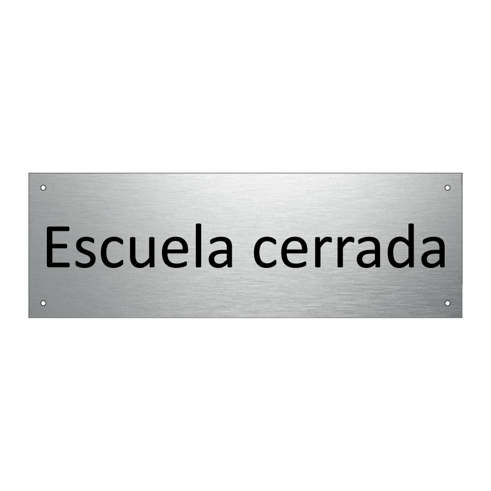 Escuela cerrada