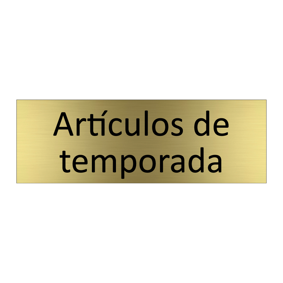 Artículos de temporada