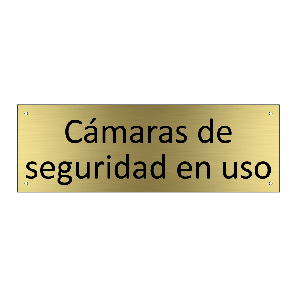 Cámaras de seguridad en uso