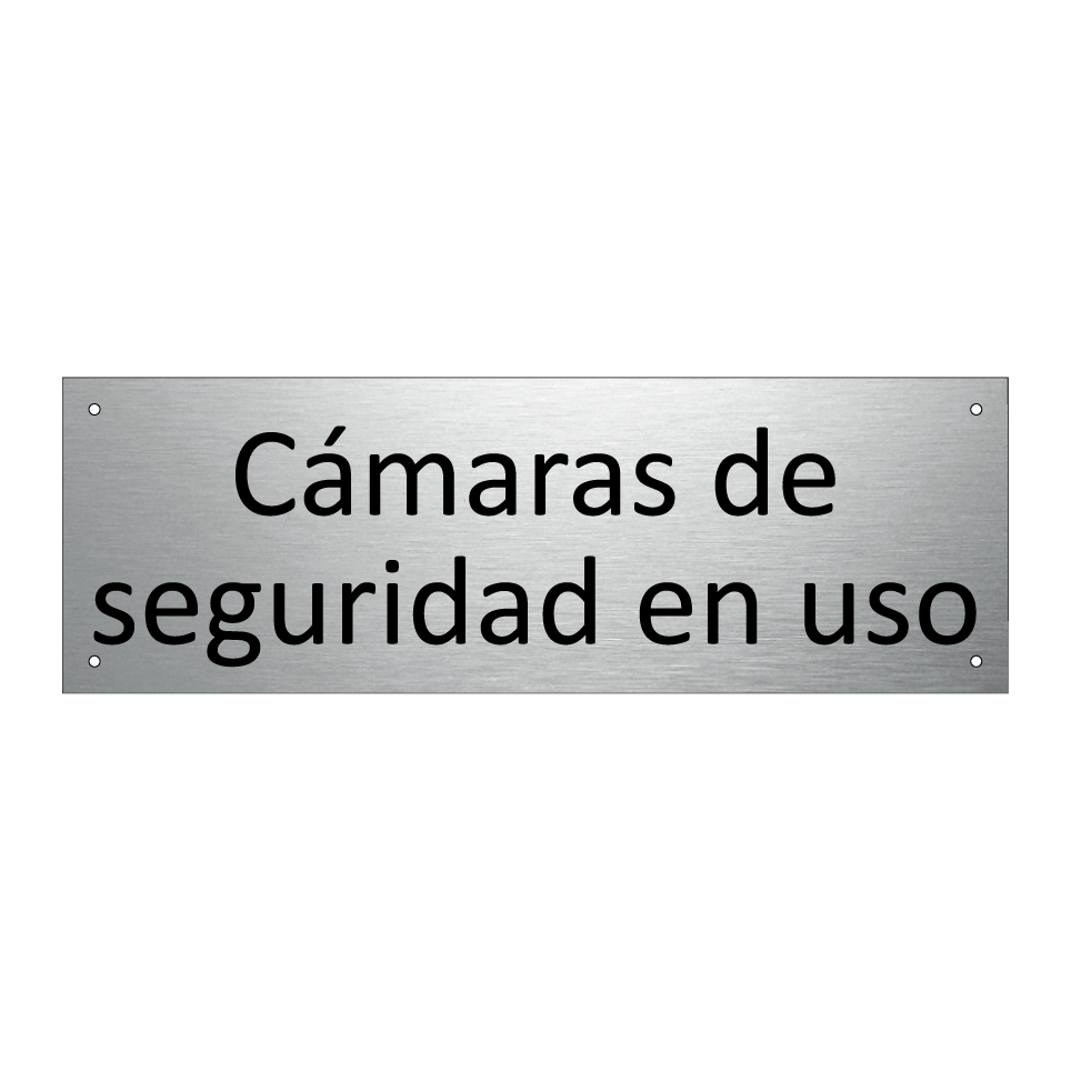 Cámaras de seguridad en uso