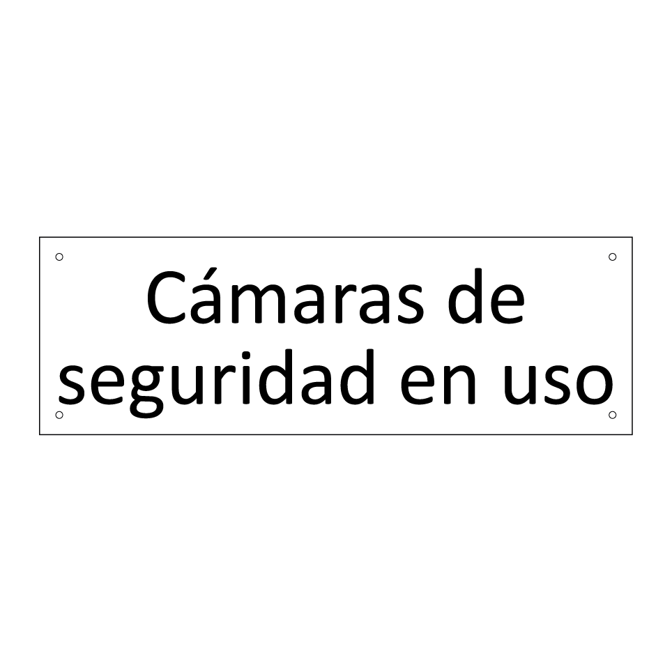 Cámaras de seguridad en uso