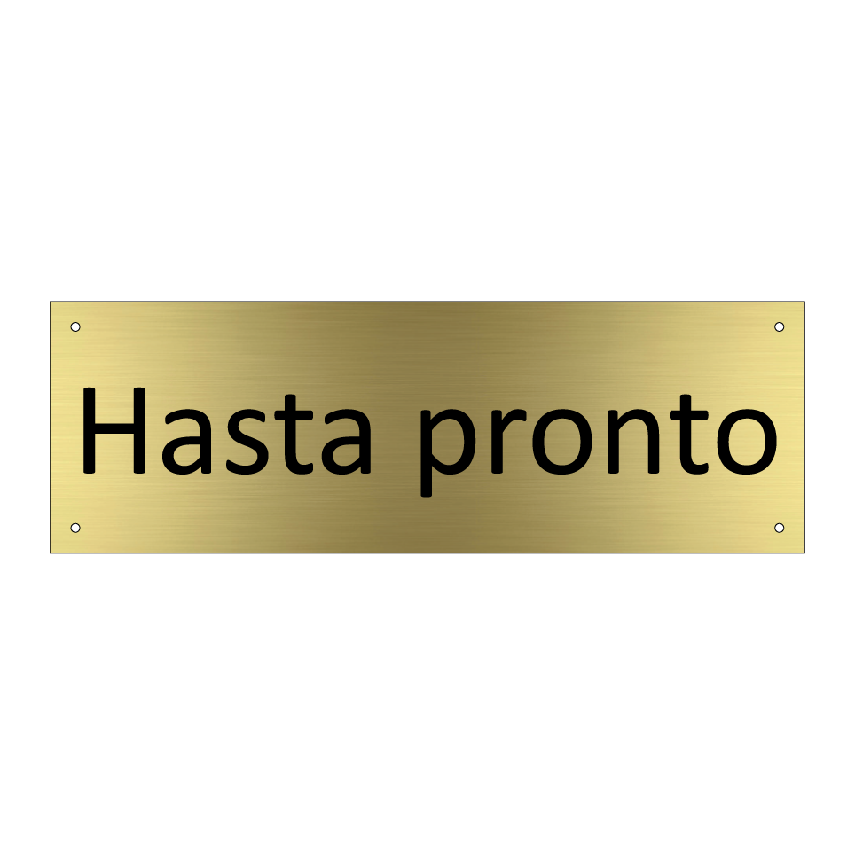 Hasta pronto