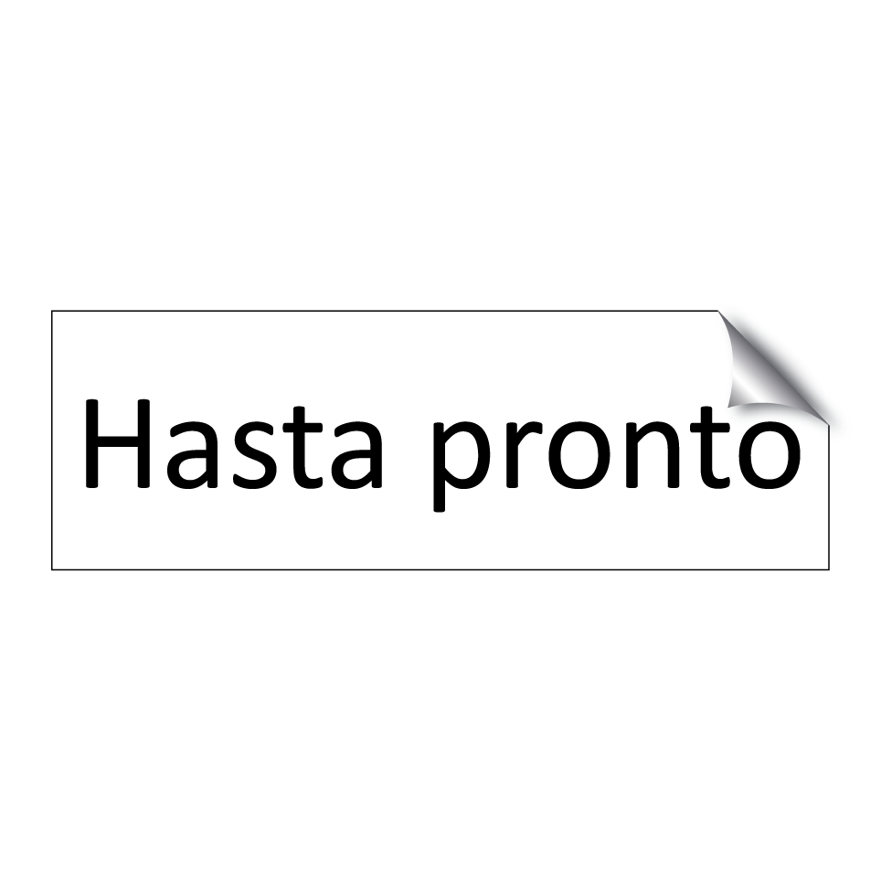Hasta pronto