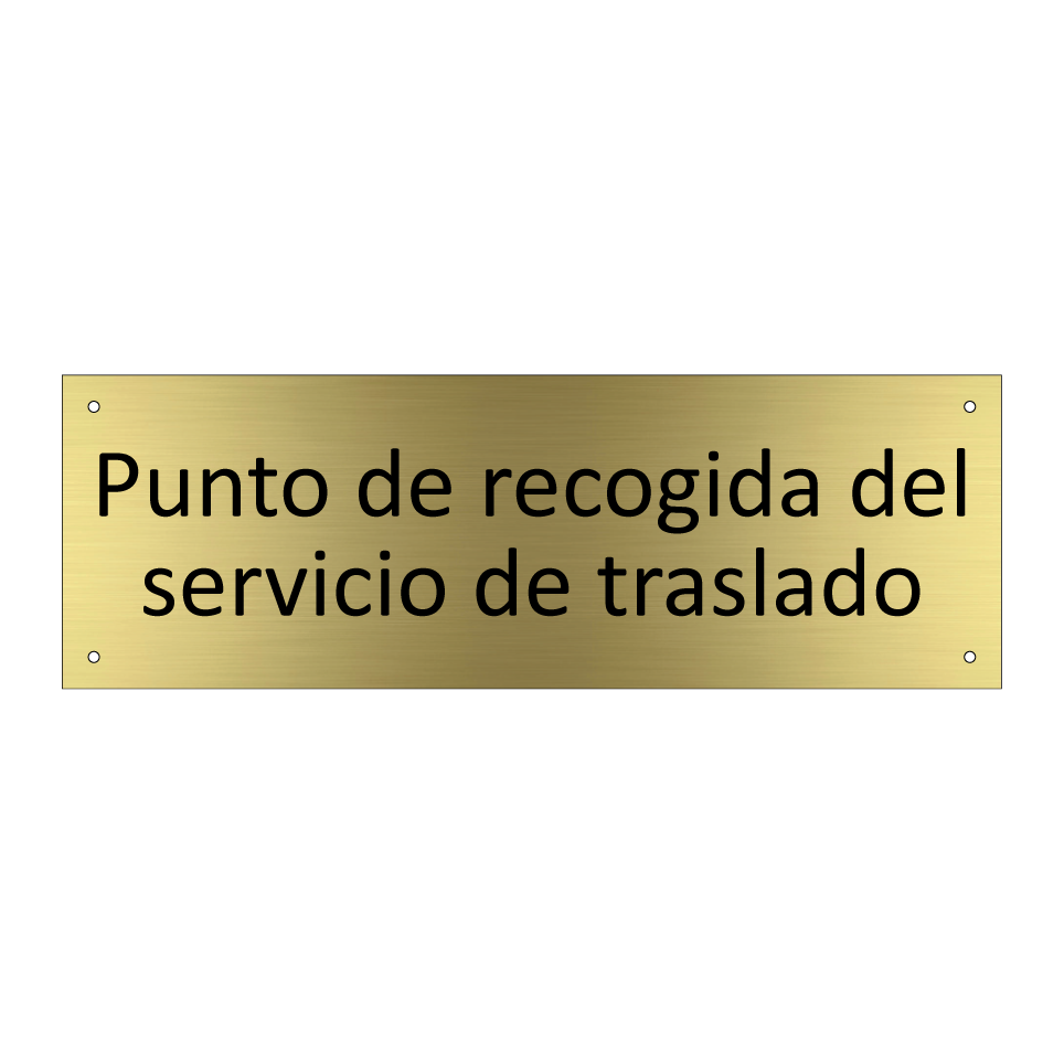 Punto de recogida del servicio de traslado