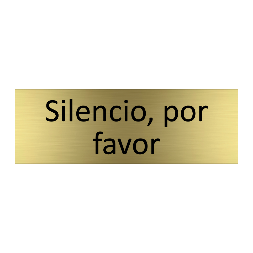 Silencio, por favor