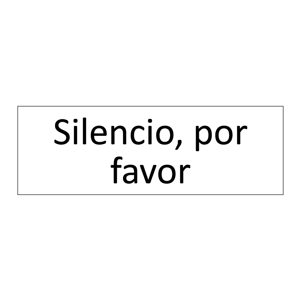 Silencio, por favor
