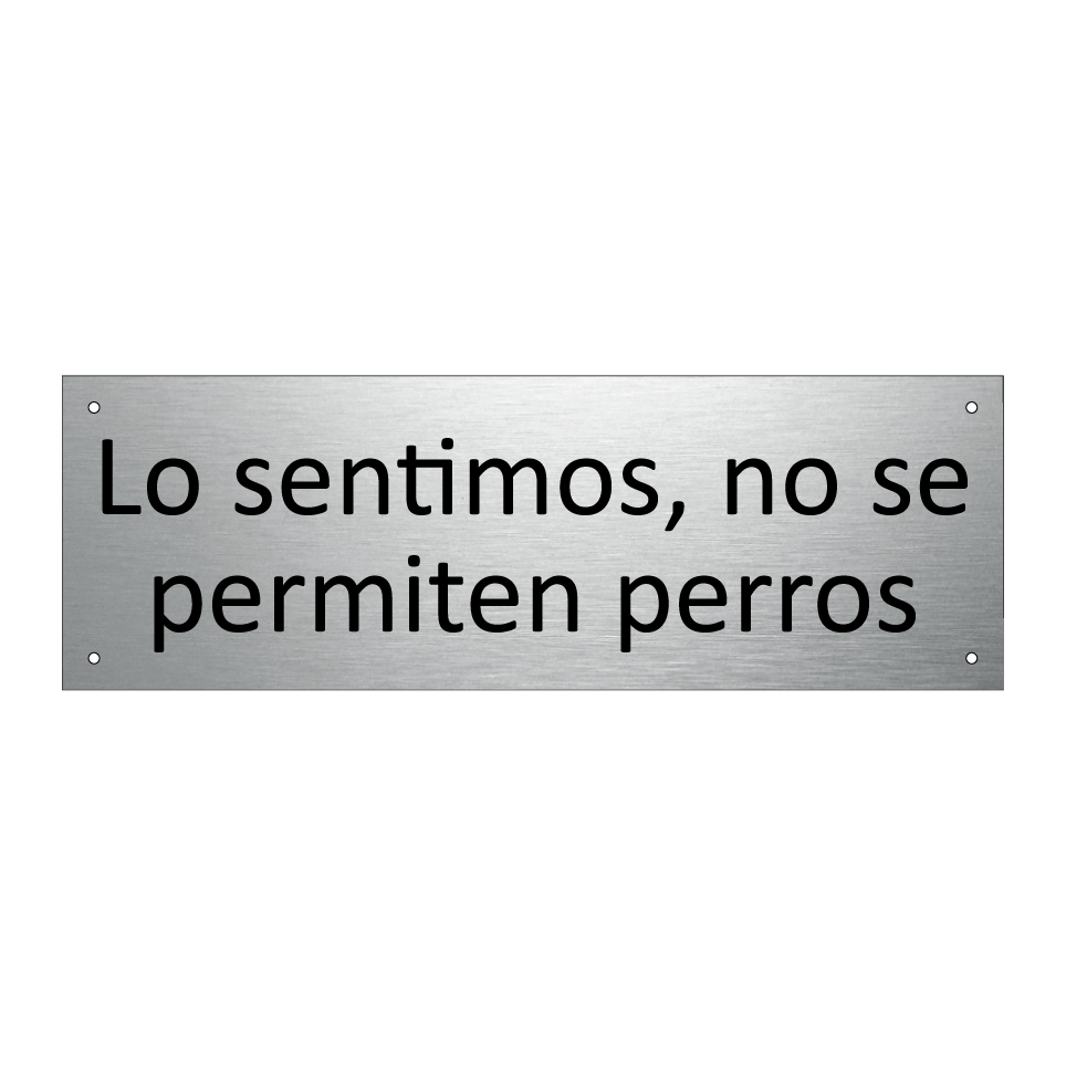 Lo sentimos, no se permiten perros