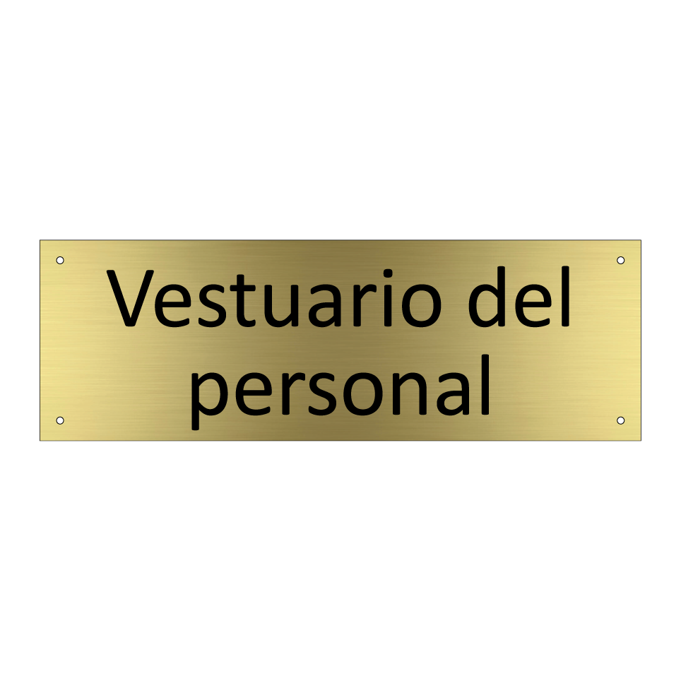 Vestuario del personal